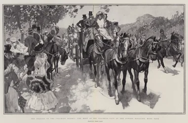 Eröffnung der Kutschensaison, das Treffen des Coaching Clubs am Pulvermagazin, Hyde Park